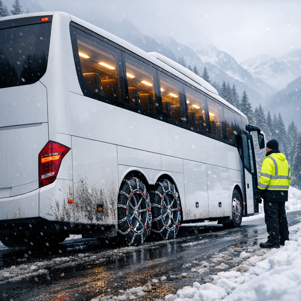 Sneeuwkettingen verplicht touringcar: regels per land