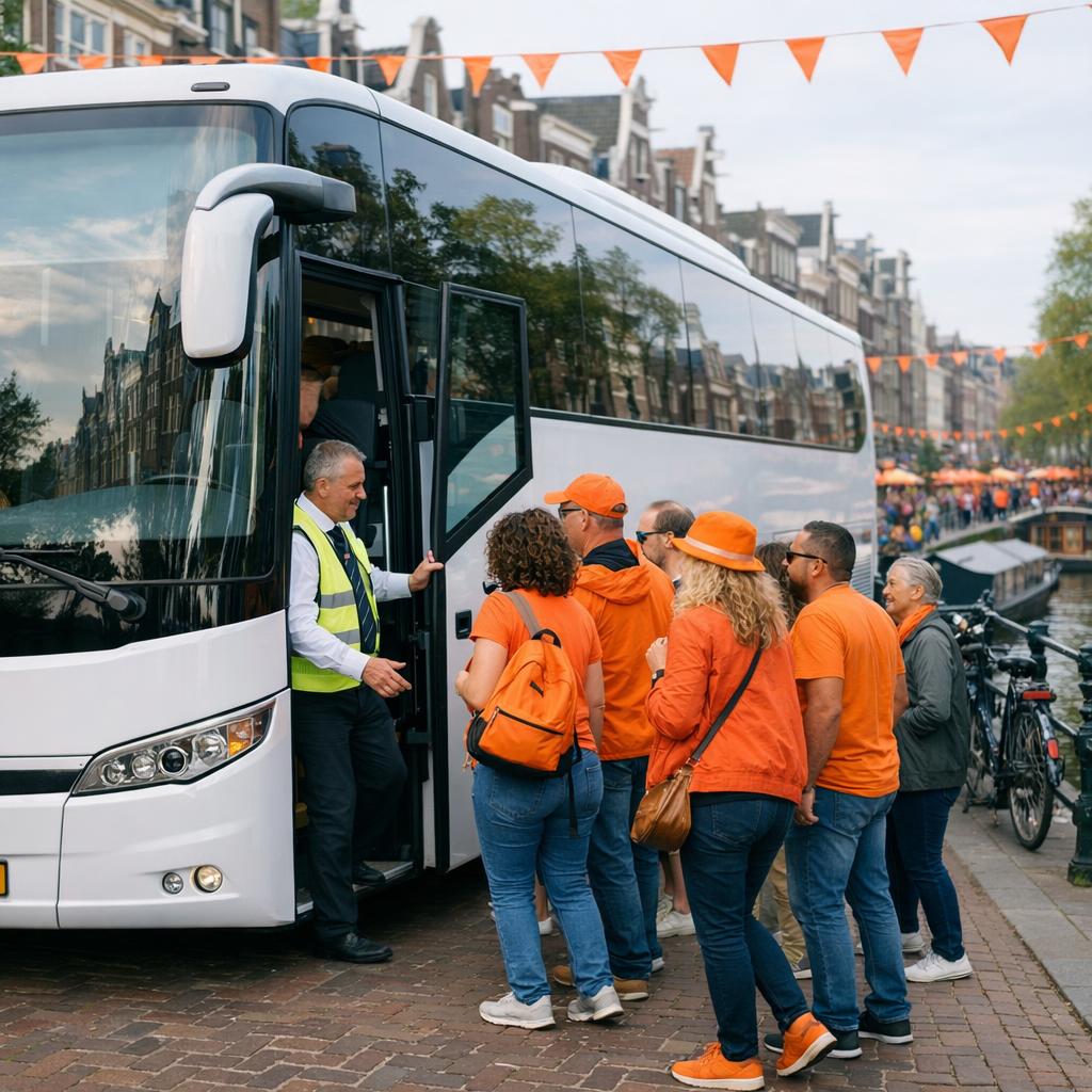 Bus huren Koningsdag Amsterdam