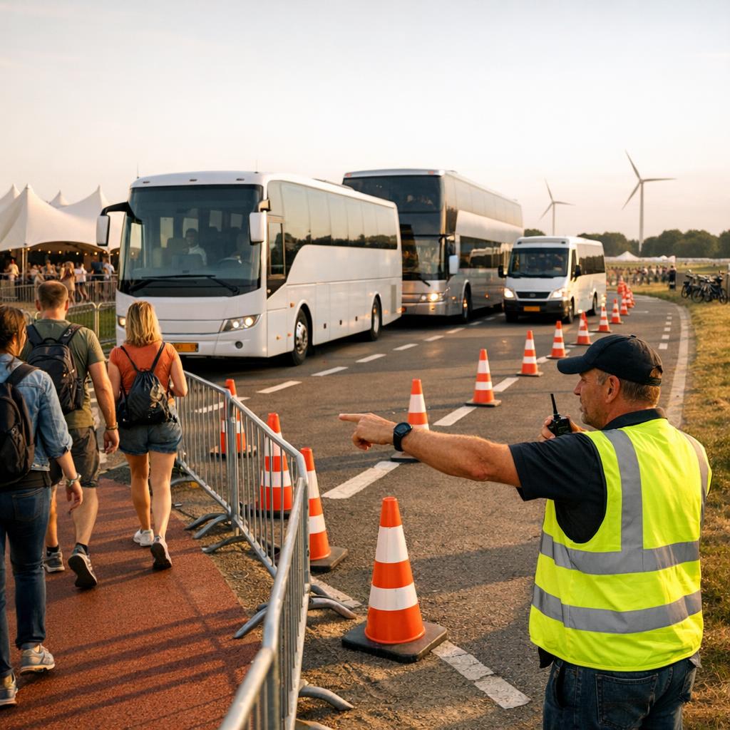 Evenementenvervoer: pendelbussen, planning, kosten