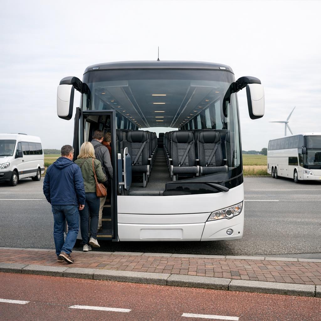 Hoeveel personen passen in een touringcar?