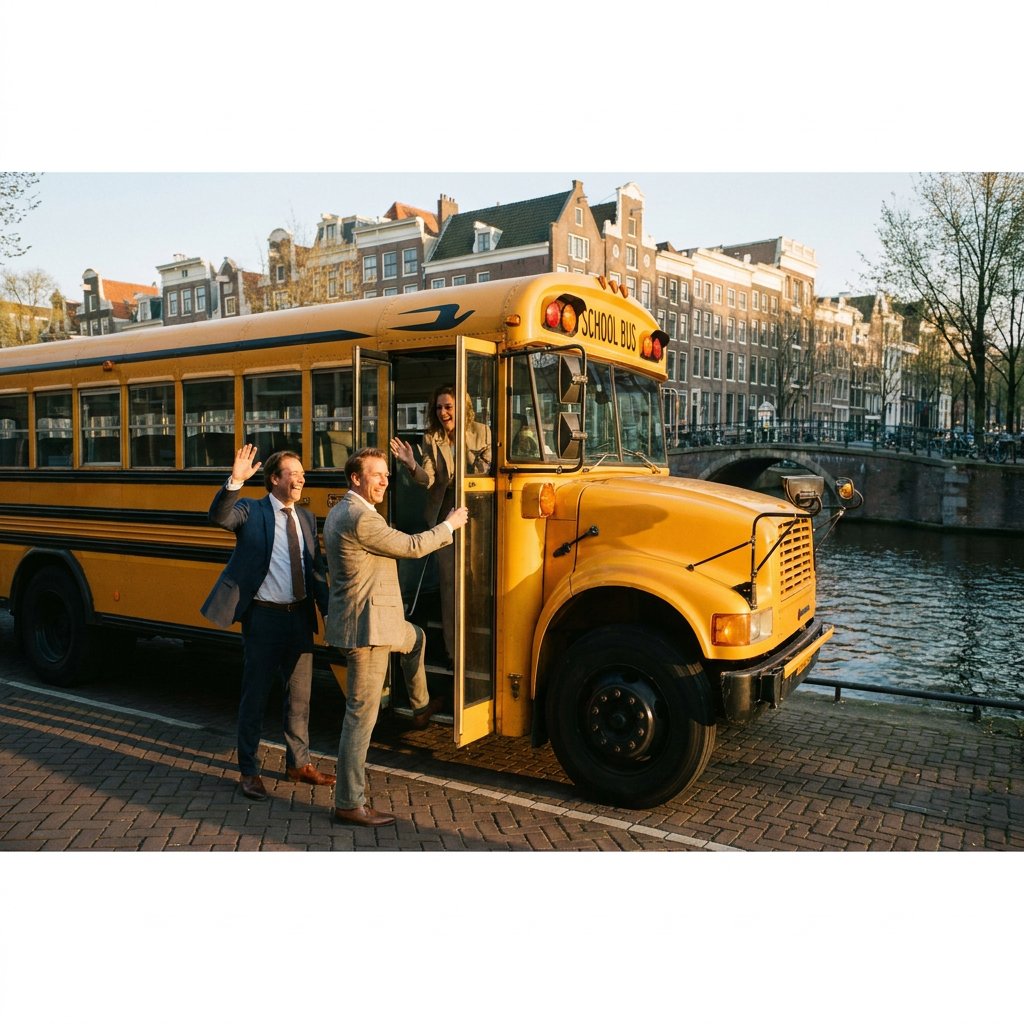 Amerikaanse schoolbus huren