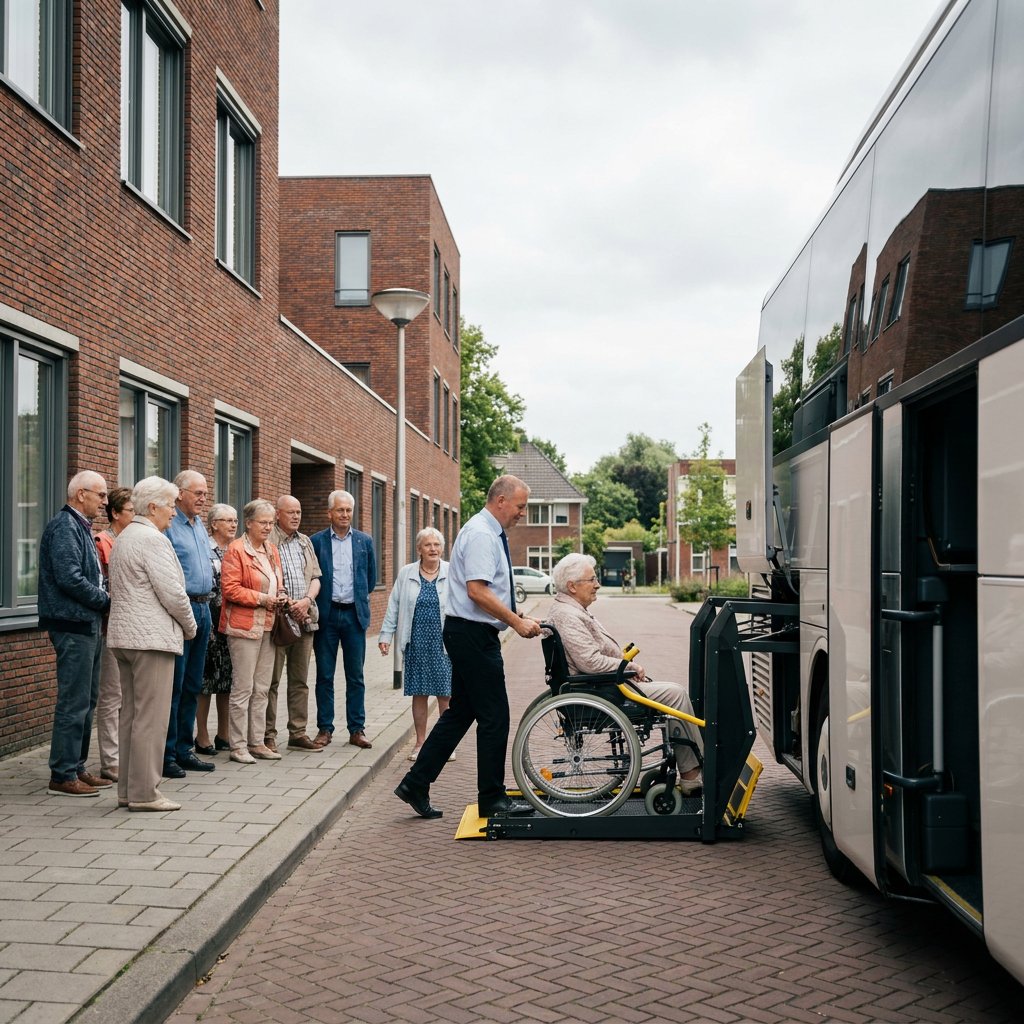 Rolstoeltoegankelijke touringcar